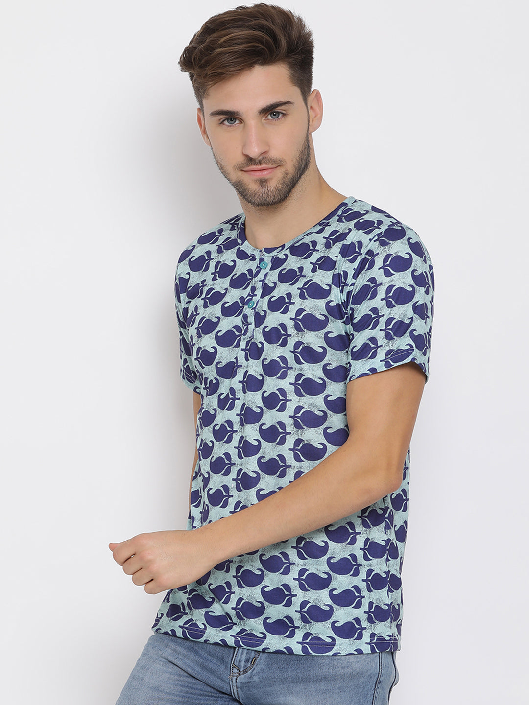 Hangup Men Printed Cotton Casual T shirt