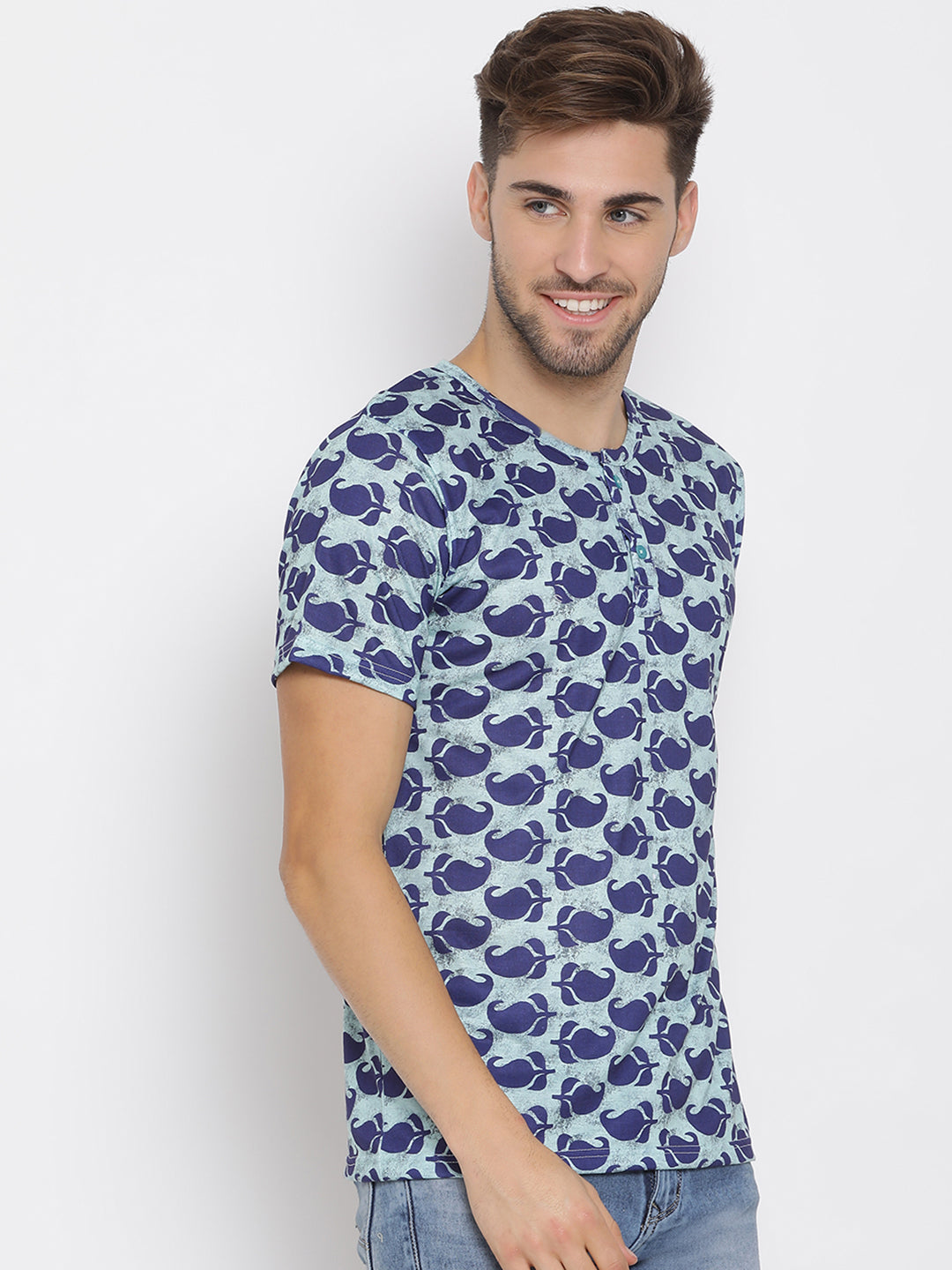 Hangup Men Printed Cotton Casual T shirt