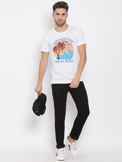 Hangup Men Printed Cotton Casual T shirt