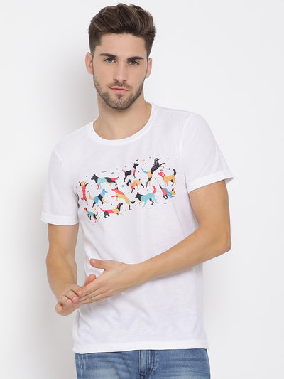 Hangup Men Printed Cotton Casual T shirt