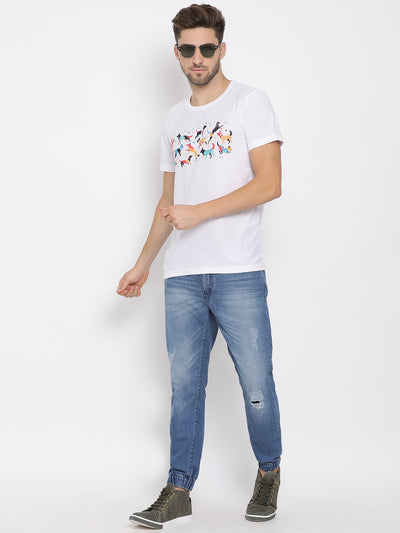 Hangup Men Printed Cotton Casual T shirt