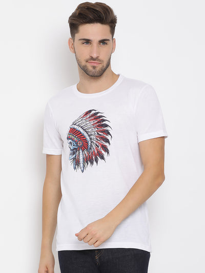 Hangup Men Printed Cotton Casual T shirt