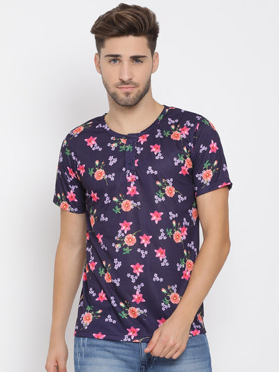 Hangup Men Printed Cotton Casual T shirt