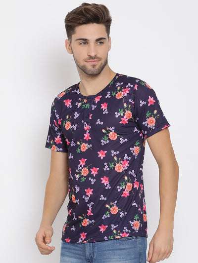 Hangup Men Printed Cotton Casual T shirt