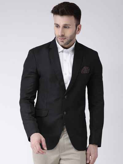 Hangup Men's Formal Solid Blazer