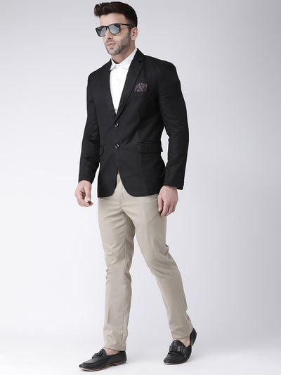 Hangup Men's Formal Solid Blazer