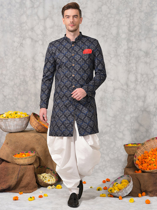 Hangup Men's Ethnic Sherwani with Salwar Set