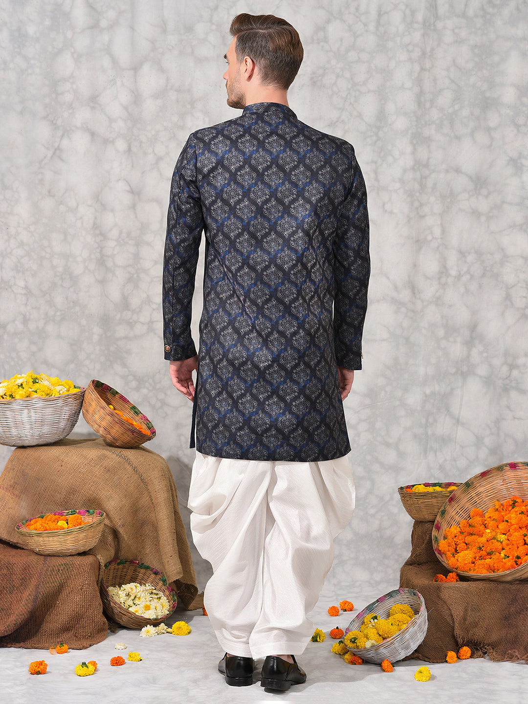 Hangup Men's Ethnic Sherwani with Salwar Set