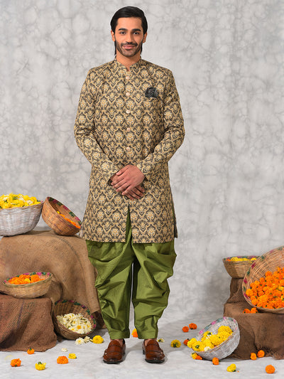 Hangup Men's Ethnic Sherwani with Salwar Set