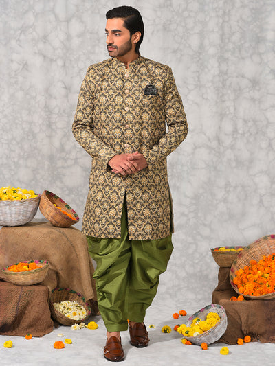 Hangup Men's Ethnic Sherwani with Salwar Set