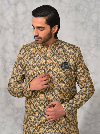 Hangup Men's Ethnic Sherwani with Salwar Set