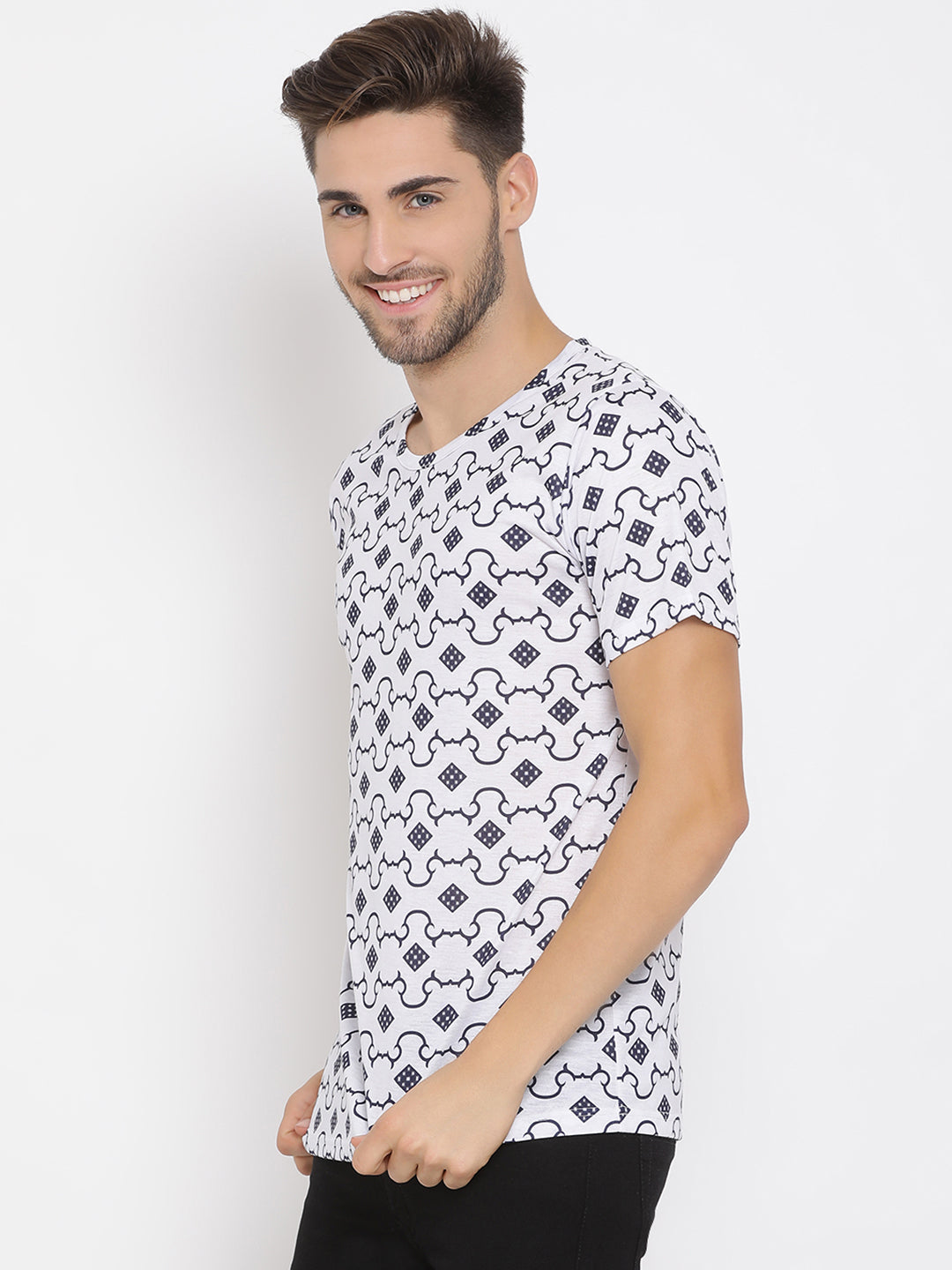 Hangup Men Printed Cotton Casual T shirt