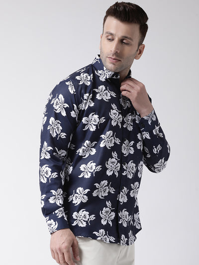 Hangup Men Casual Printed Cotton Blend Shirt