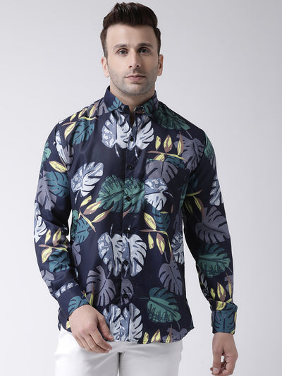 Hangup Men Casual Printed Cotton Blend Shirt