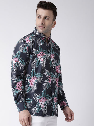 Hangup Men Casual Printed Cotton Blend Shirt