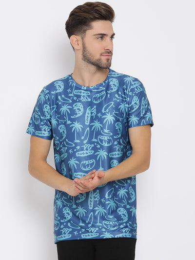 Hangup Men Printed Cotton Casual T shirt