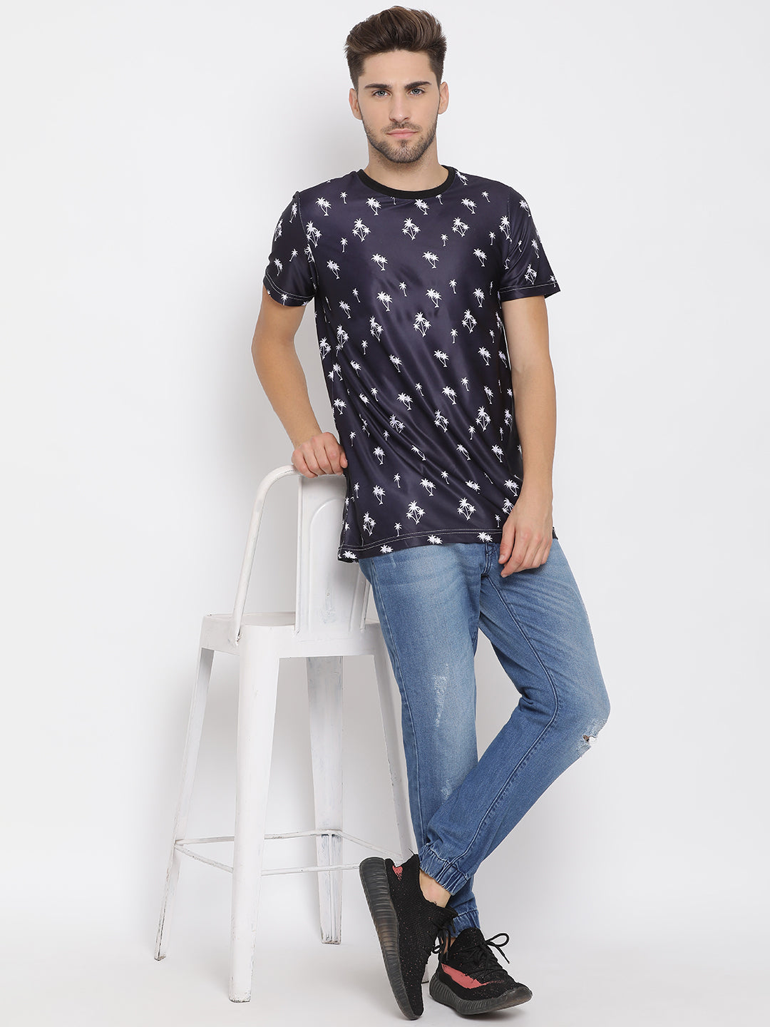 Hangup Men Printed Cotton Casual T shirt