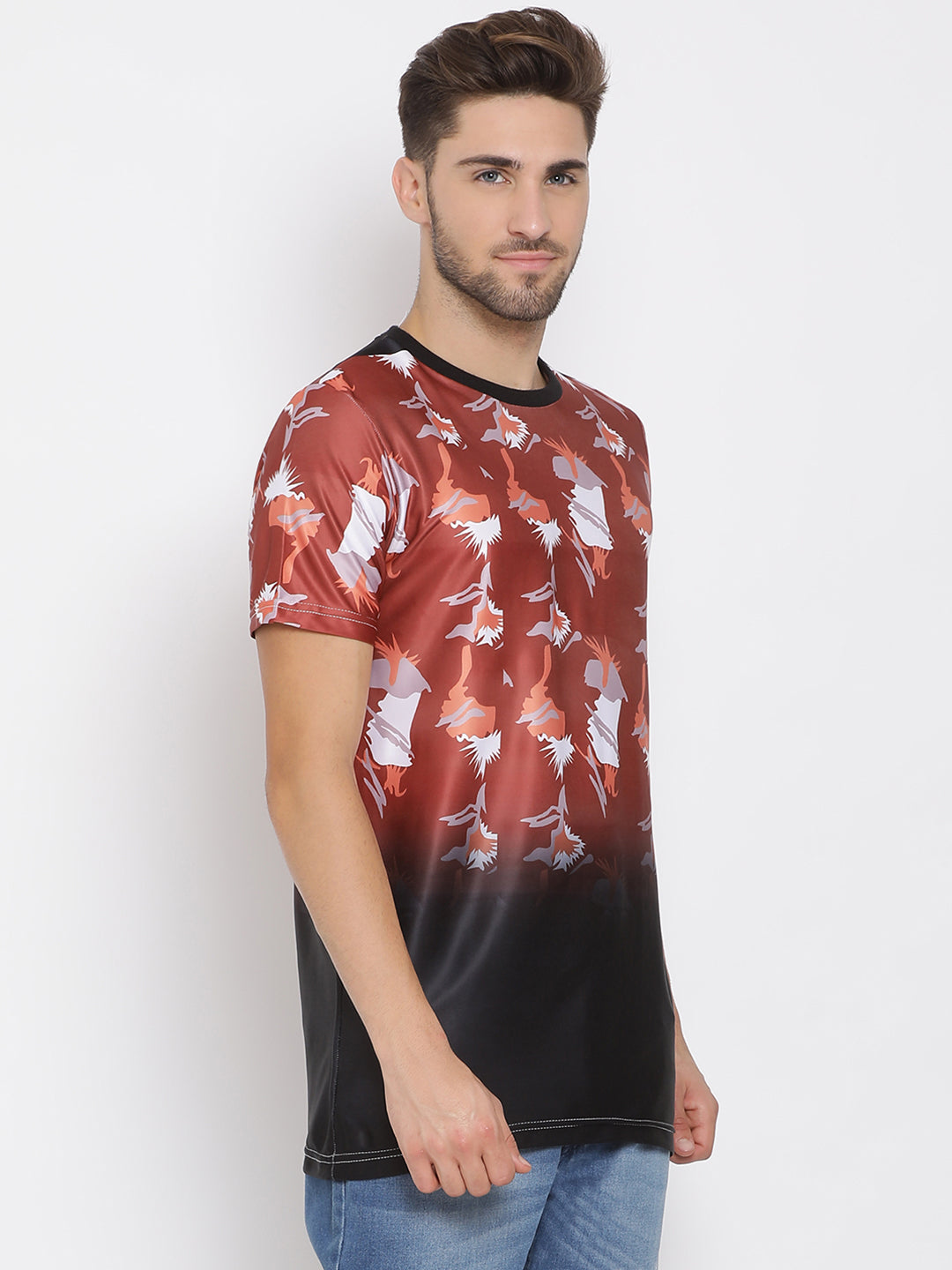 Hangup Men Printed Cotton Casual T shirt