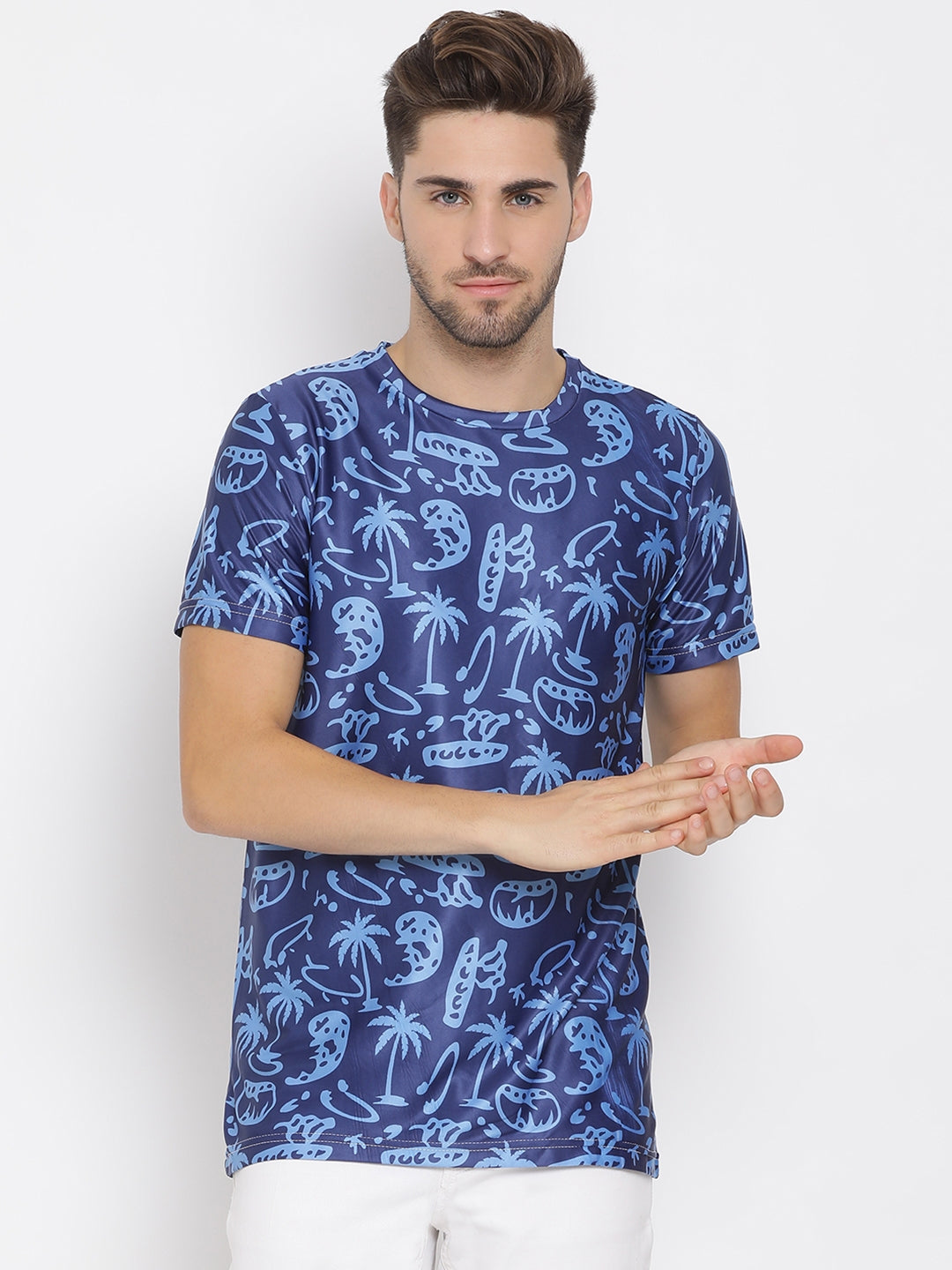 Hangup Men Printed Cotton Casual T shirt