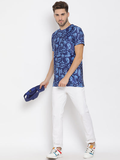 Hangup Men Printed Cotton Casual T shirt