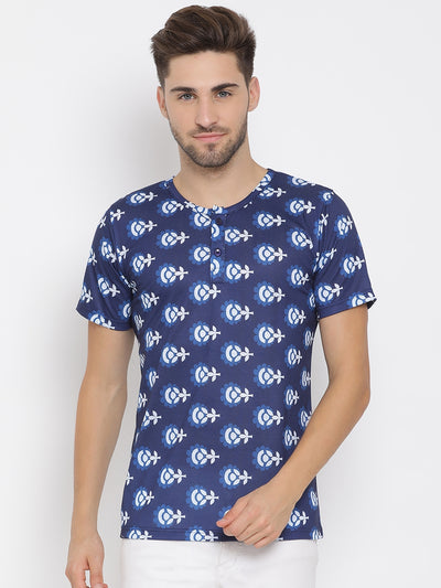 Hangup Men Printed Cotton Casual T shirt