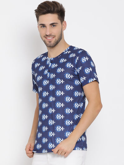 Hangup Men Printed Cotton Casual T shirt