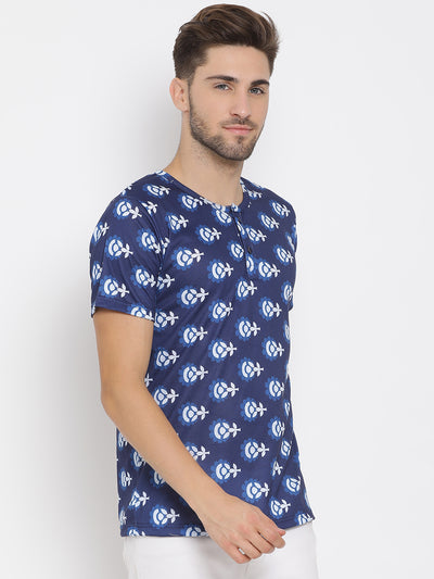 Hangup Men Printed Cotton Casual T shirt