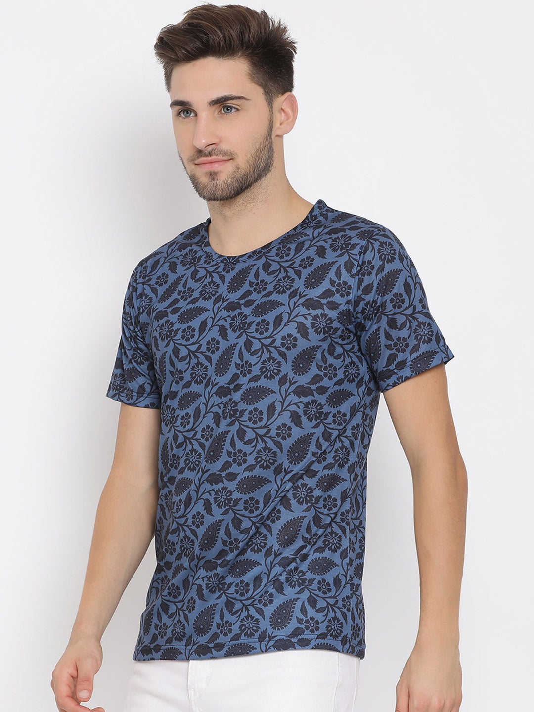 Hangup Men Printed Cotton Casual T shirt