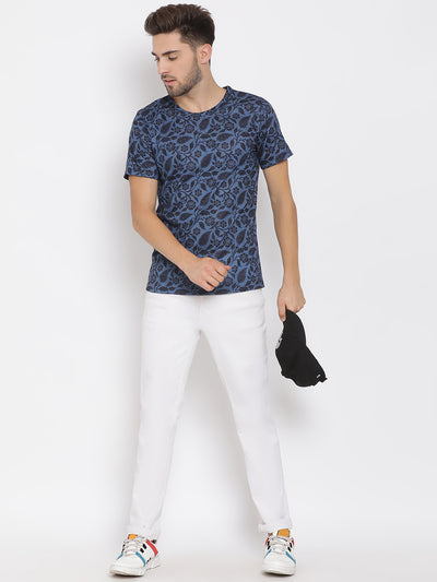 Hangup Men Printed Cotton Casual T shirt