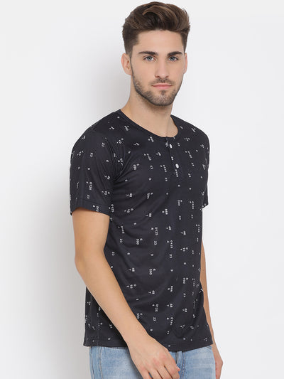 Hangup Men Printed Cotton Casual T shirt