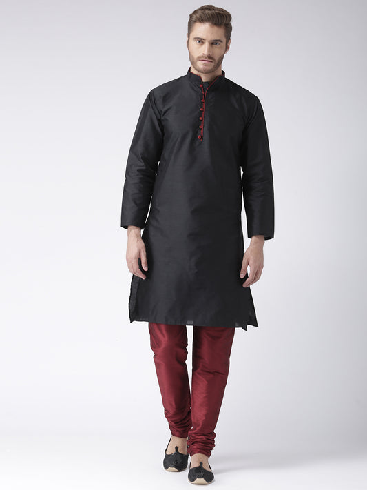 Hangup Men's Regular Solid Blend Kurta Pajama