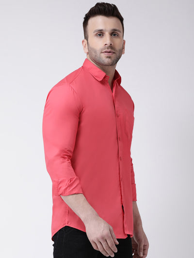 Hangup Men's Casual Solid Shirt