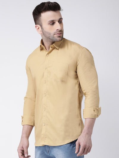 Hangup Men's Casual Solid Shirt