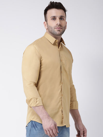 Hangup Men's Casual Solid Shirt