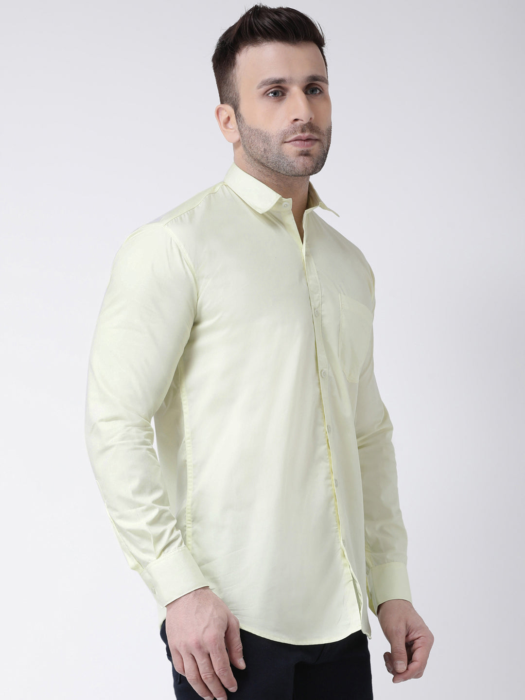 Hangup Men's Casual Solid Shirt