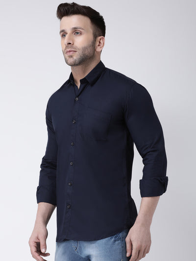 Hangup Men's Casual Solid Shirt