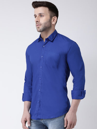 Hangup Men's Casual Solid Shirt