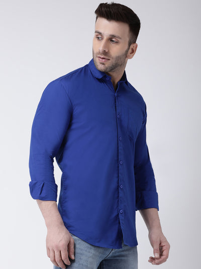 Hangup Men's Casual Solid Shirt