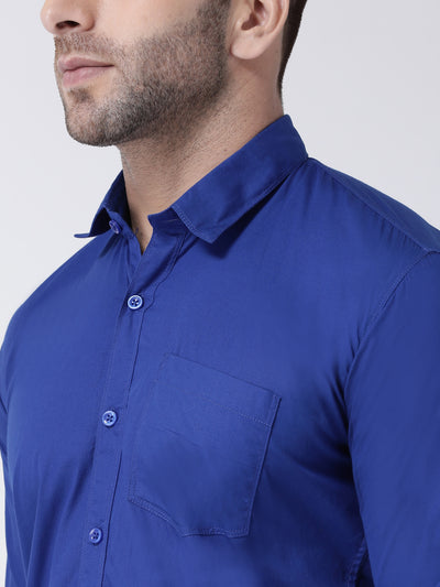 Hangup Men's Casual Solid Shirt