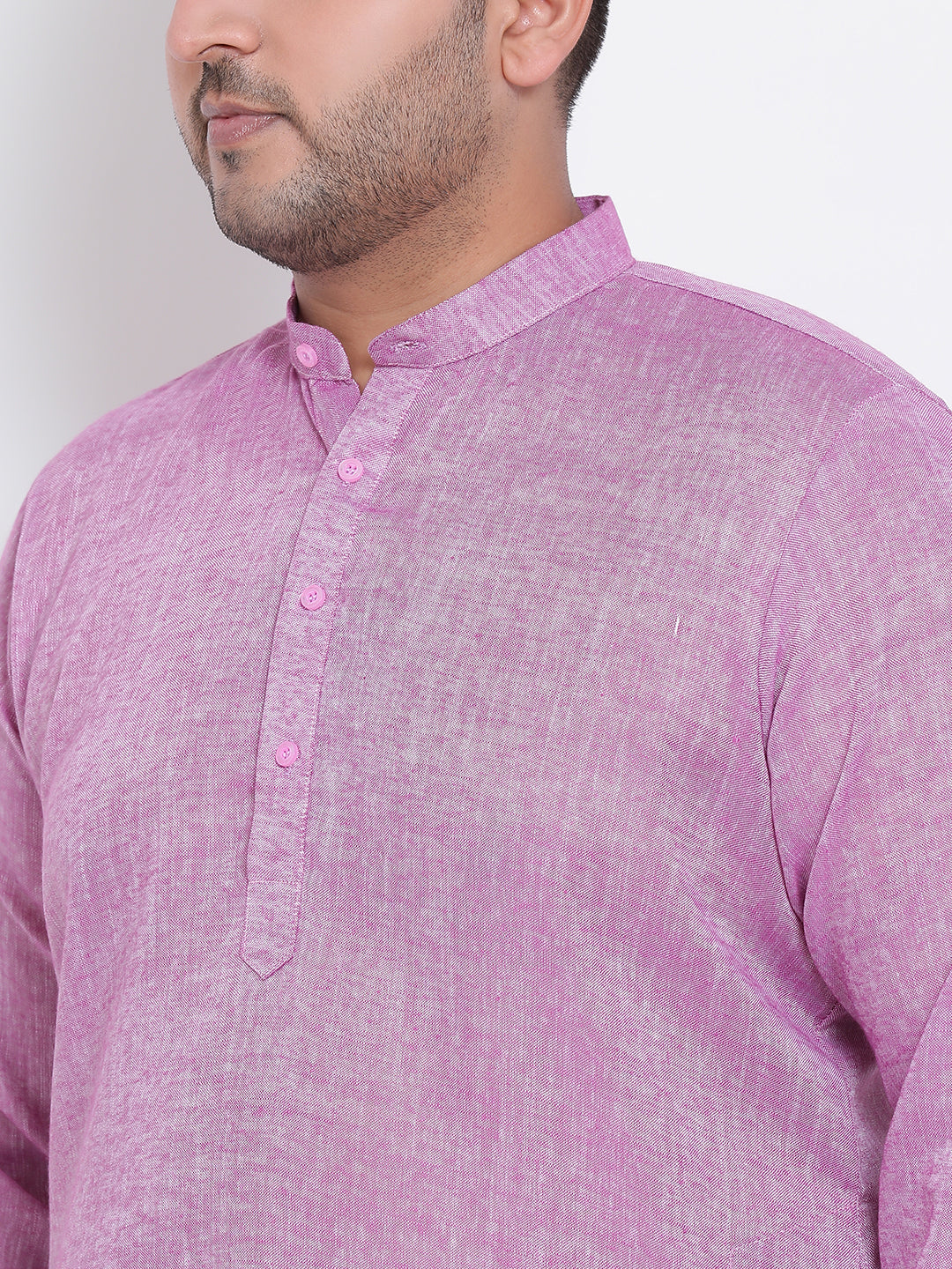 Hangup Men Partywear Purple Only Kurta