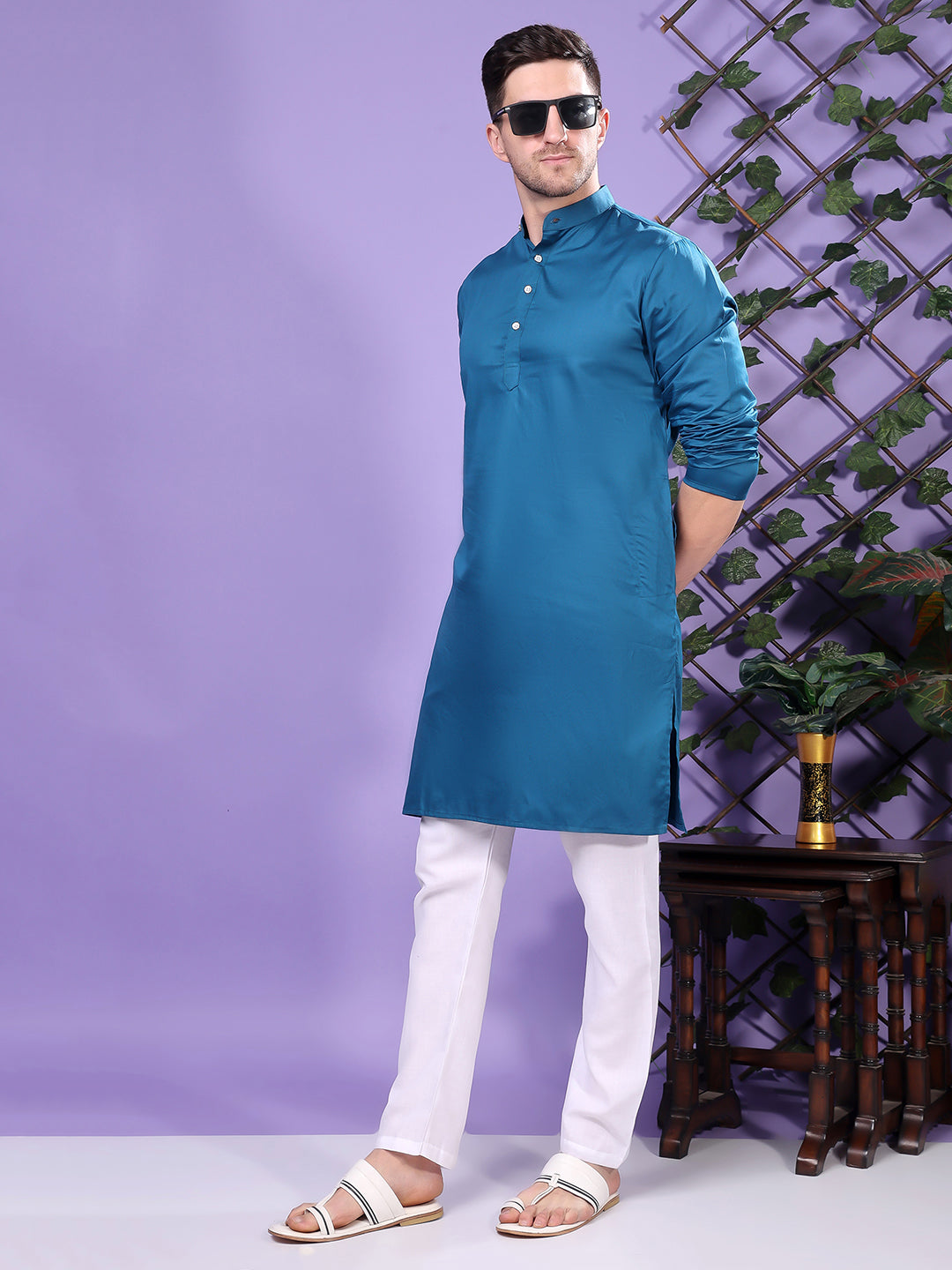 Hangup Men's  Cotton Kurta Only