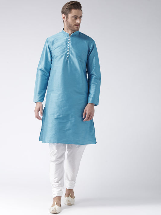 Hangup Men's Regular Solid Blend Kurta Pajama