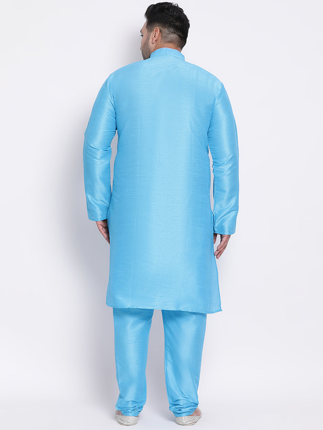 HANGUP Men Regular Fit Solid Silk Kurta Pyjama