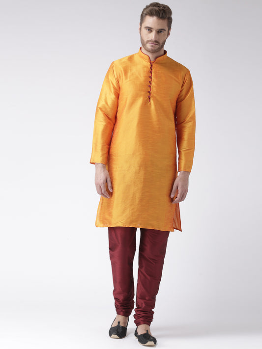 Hangup Men's Regular Solid Blend Kurta Pajama