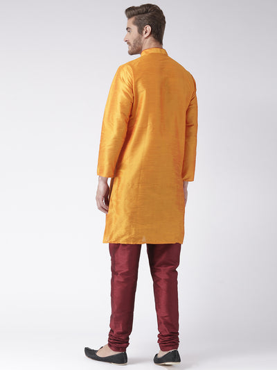 Hangup Men's Regular Solid Blend Kurta Pajama