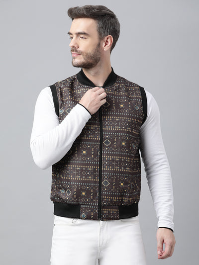 Hangup Men Casual Printed Jacket