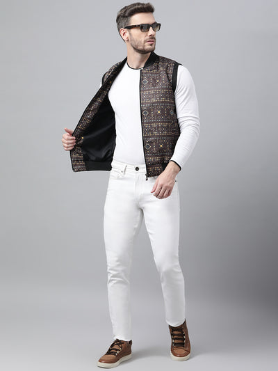 Hangup Men Casual Printed Jacket