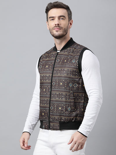 Hangup Men Casual Printed Jacket