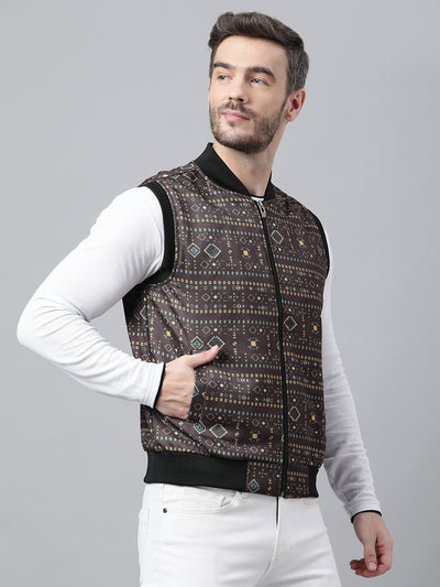 Hangup Men Casual Printed Jacket