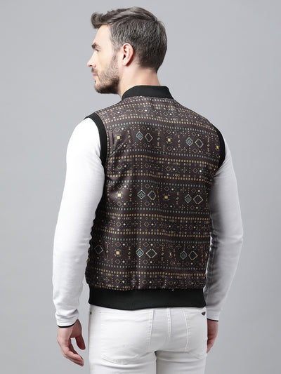 Hangup Men Casual Printed Jacket